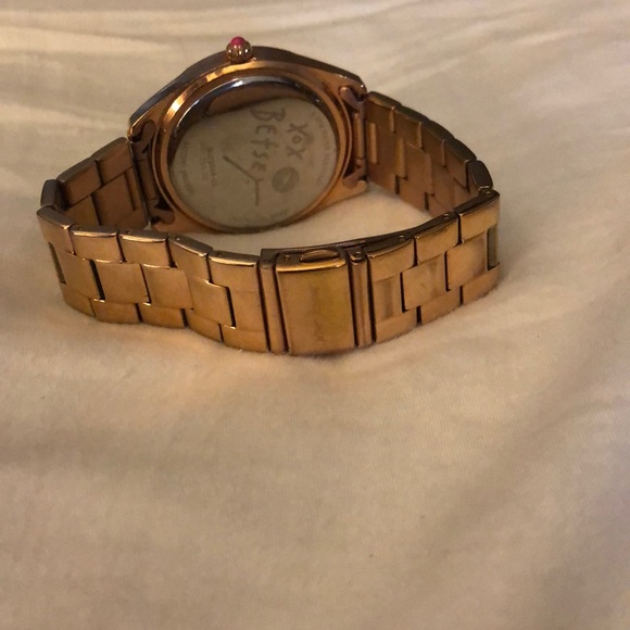 Gold Betsy Johnson watch 💋 - Picture 2 of 2